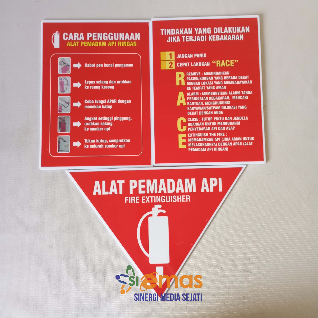 Jual Akrilik Tanda APAR | Akrilik Alat Pemadam Api Ringan | Segitiga ...