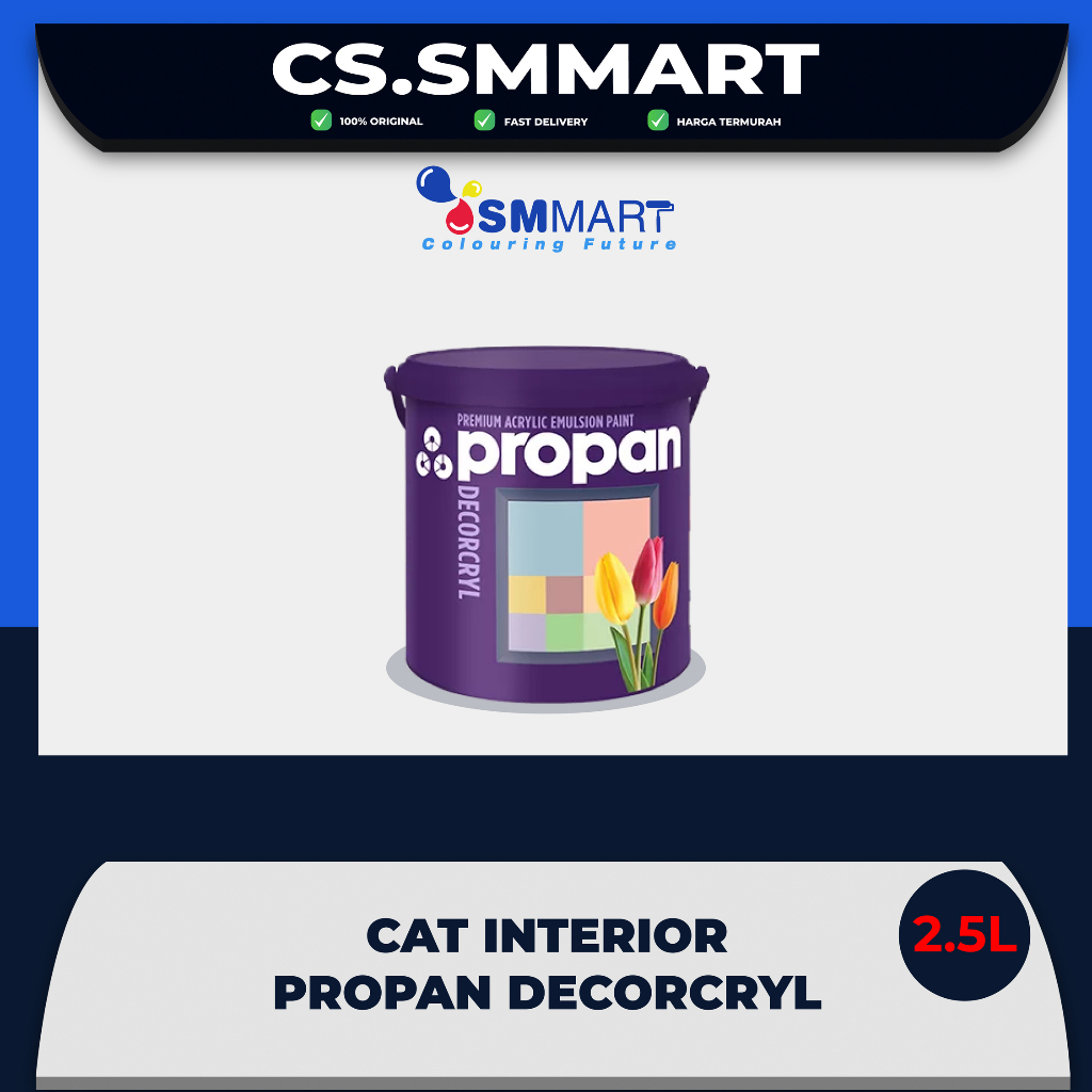 Jual Cat Tembok Interior Matt Premium Propan Decorcryl White 9101 25l Shopee Indonesia 3809