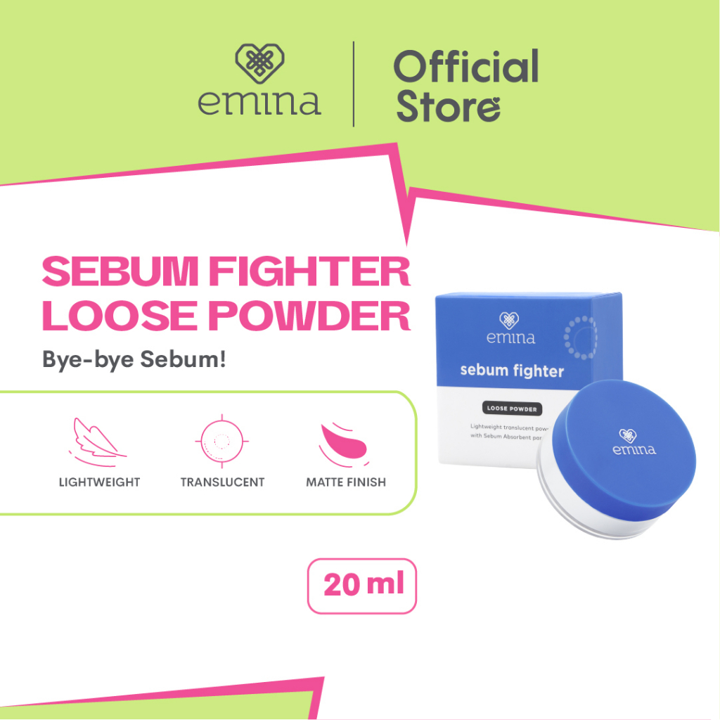 Jual Emina Sebum Fighter Loose Powder 8 g - Bedak Tabur Translucent