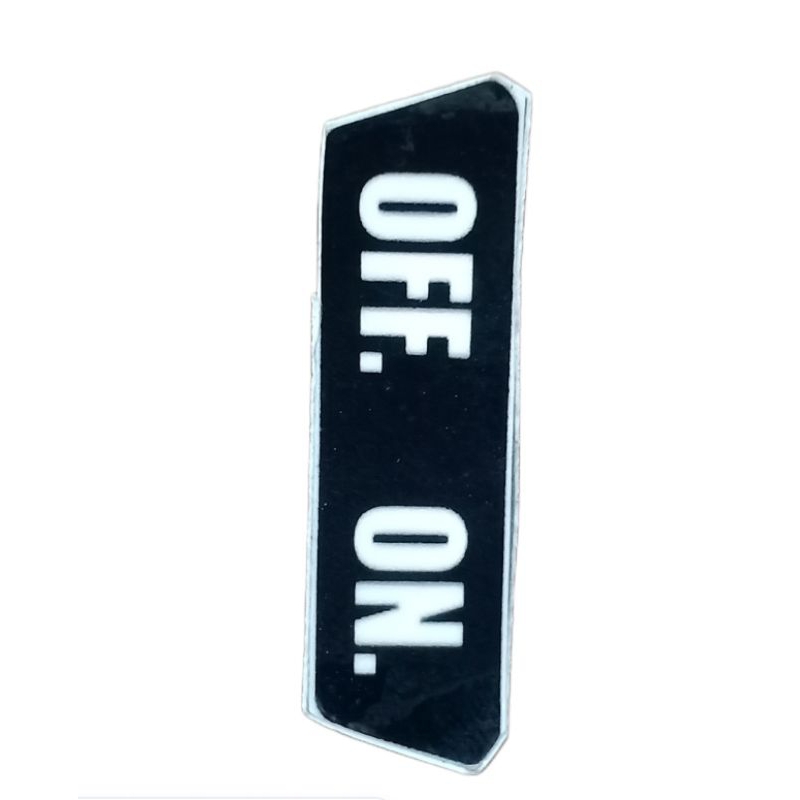 Jual Stiker On Off Kunci Kontak Yamaha v80 Autolube CDI LB80 Y80 ...