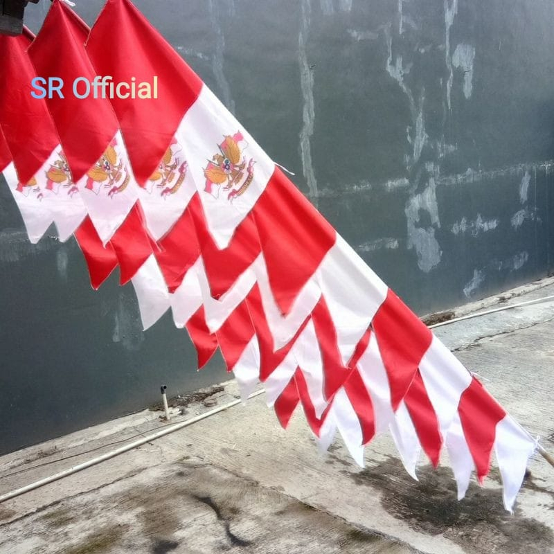 Jual Bendera Umbul Umbul Motif Gergaji Bendera Indonesia Umbul Umbul Merah Putih Garuda Terlaris