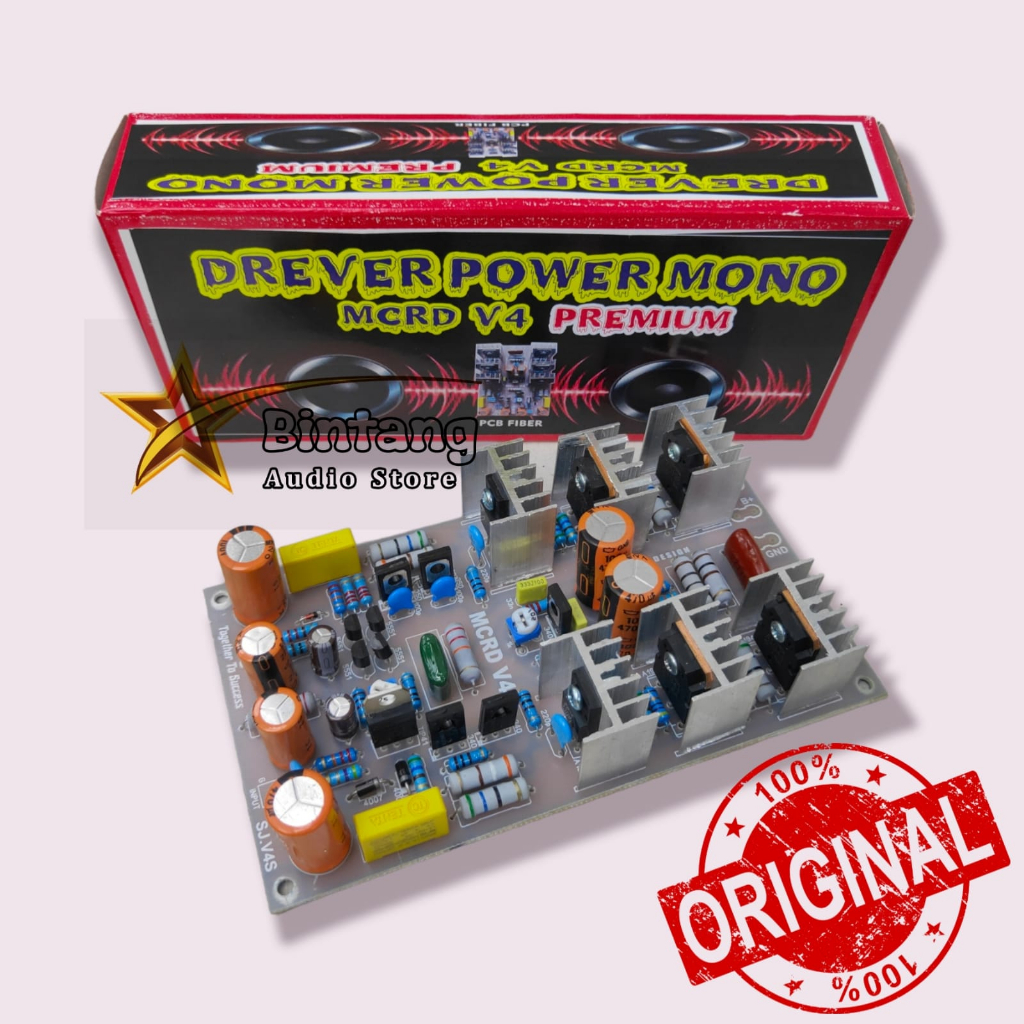 Jual Driver Power Amplifier MCRD V4 Fiberglass Mono Low Sub Original