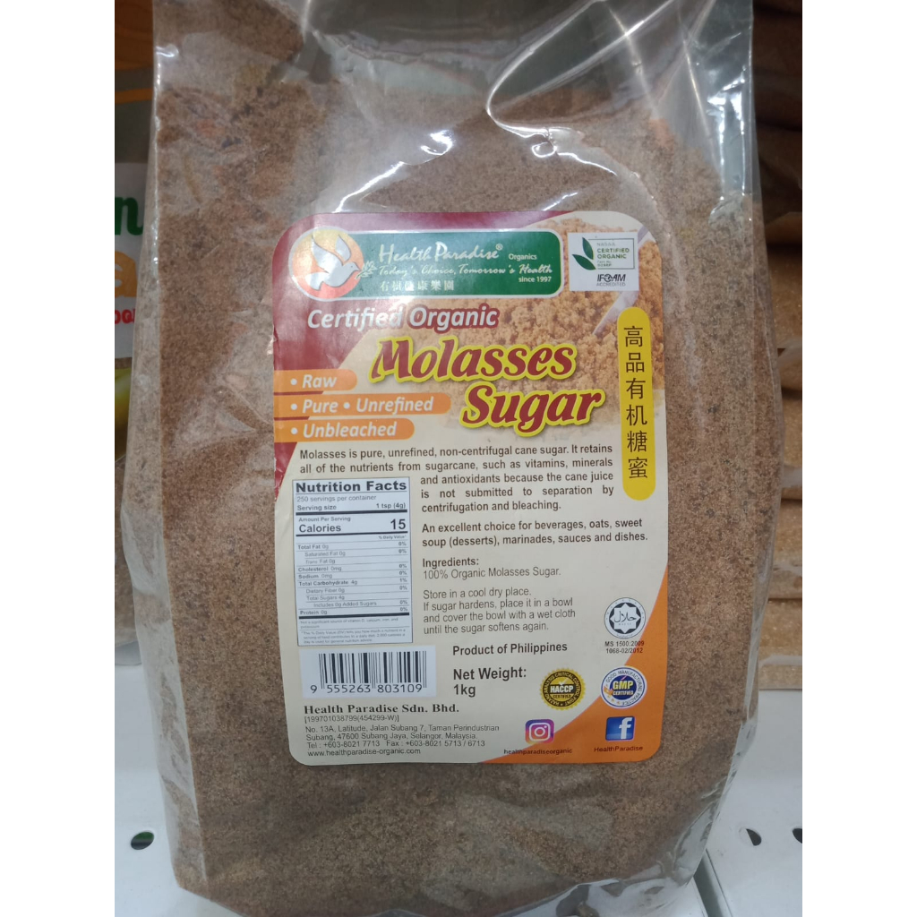 Jual Health Paradise Organic Molasses Sugar Kg Shopee Indonesia