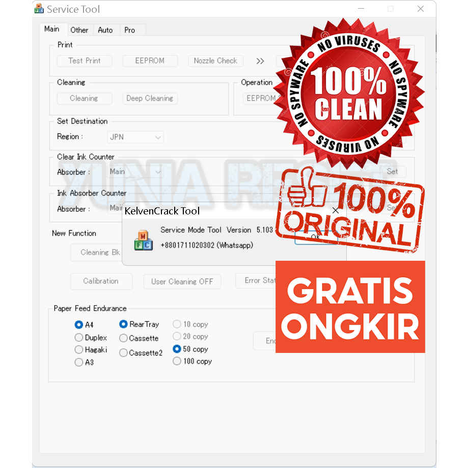 Jual Canon Service Tool v5103 / Canon ST5103 Unlimited 1 PC Shopee