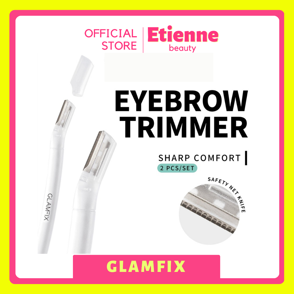 Jual GLAMFIX Eyebrow Trimmer Pisau Cukur Alis Isi 2pcs Shopee Indonesia