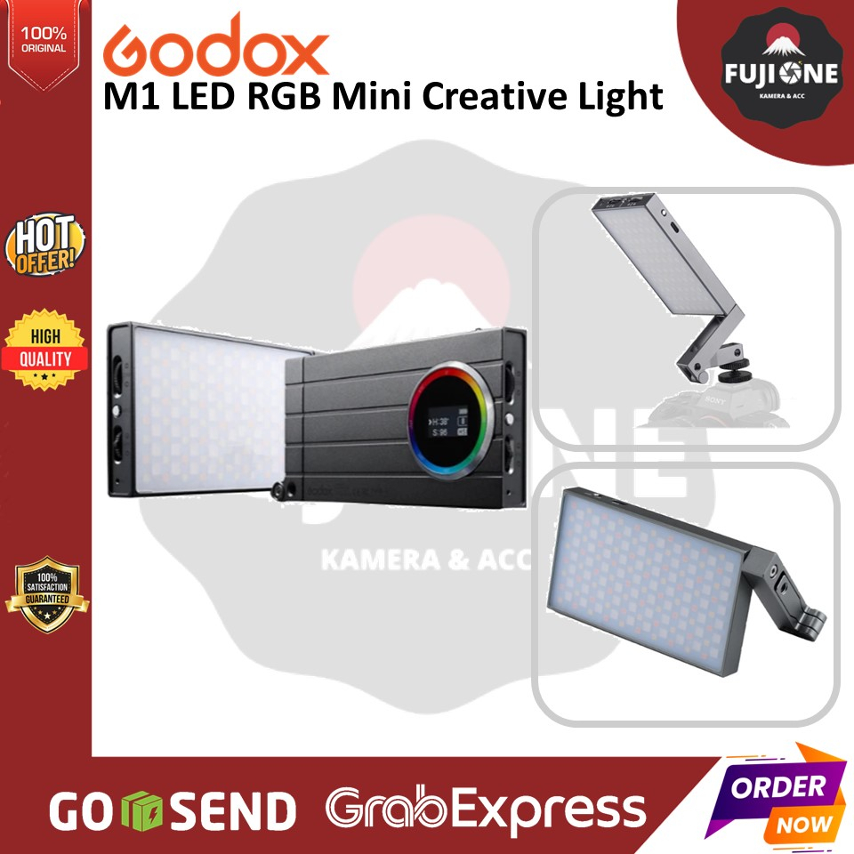 Jual Godox RGB Mini Creative M1 / Godox M1 On-Camera Video LED Light ...