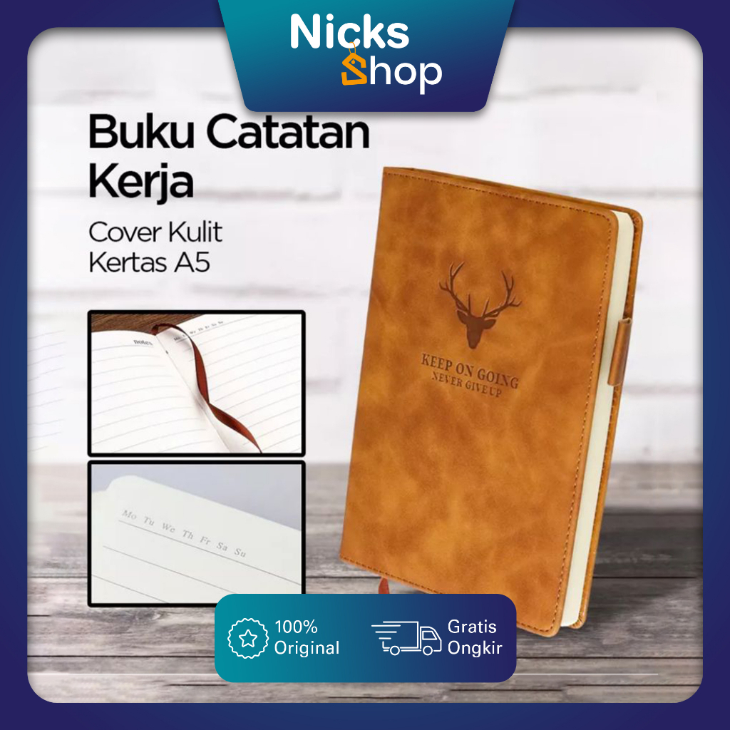 Jual Buku Catatan Kerja Sekolah Kampus Notebook Cover Kulit Cw 5025 Shopee Indonesia 