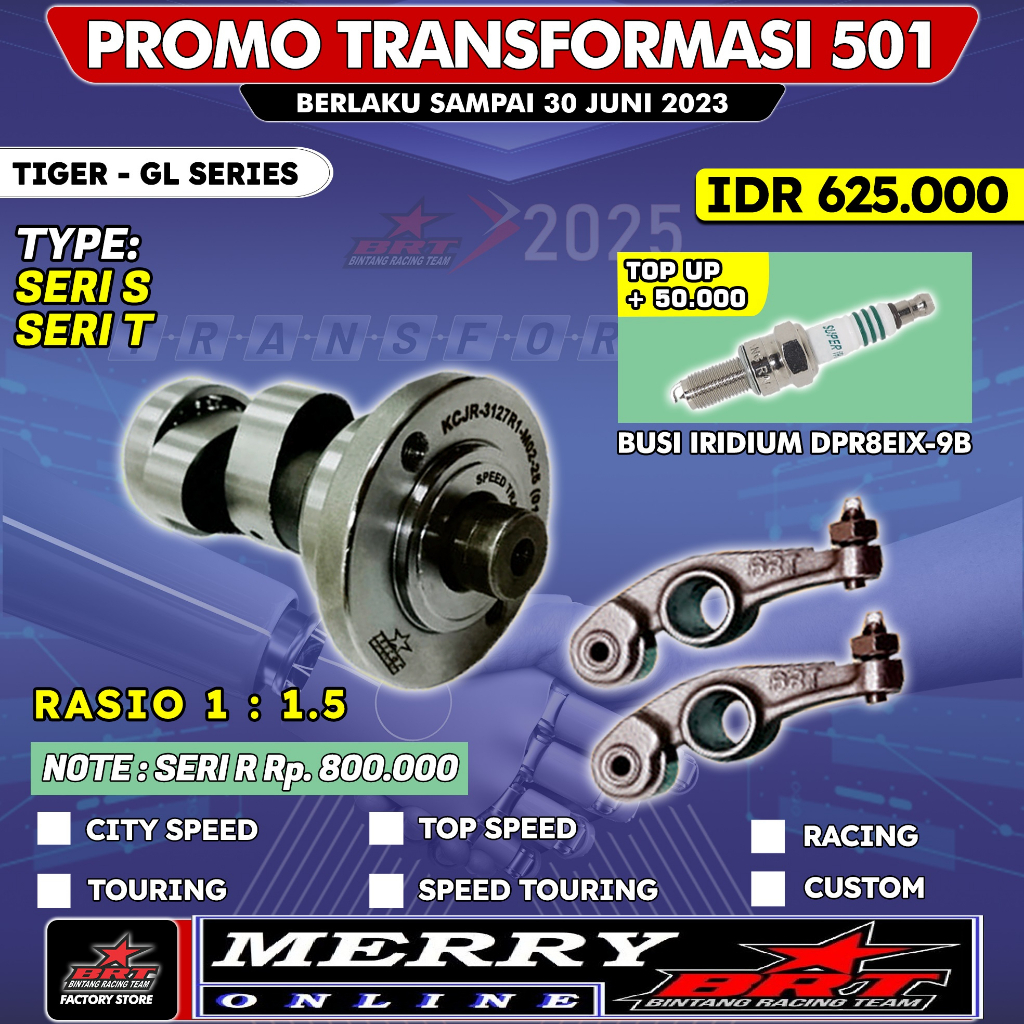 Jual Promo Super Master Cam Dan Rra Brt Honda Tiger Gl Pro Gl Max