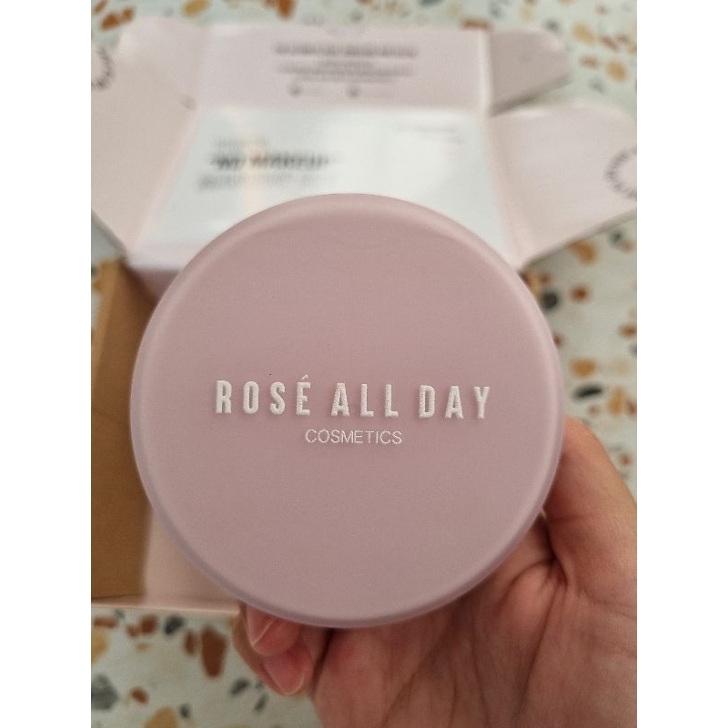 Jual Rosé All Day The Realest Lightweight Essence Cushion Shade Warm