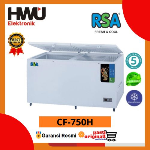 Jual RSA CF750H LEMARI PEMBEKU / CHEST FREEZER BOX 715 Liter CF-750H ...