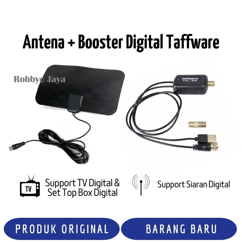 Jual Antena TV Digital DVB-T2 High Gain 25dB Booster Penguat