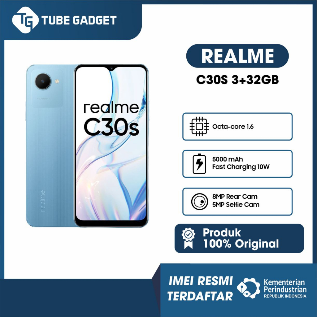 Jual Realme C30s 3/32GB dan 4/64GB Garansi Resmi 1 Tahun (INSTAN SAME ...