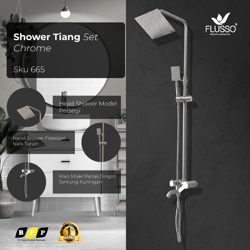 Jual Shower Tiang Set Complete Veloce Kran Mixer Panas Dinginshower Kamar Mandi 665 Shopee 