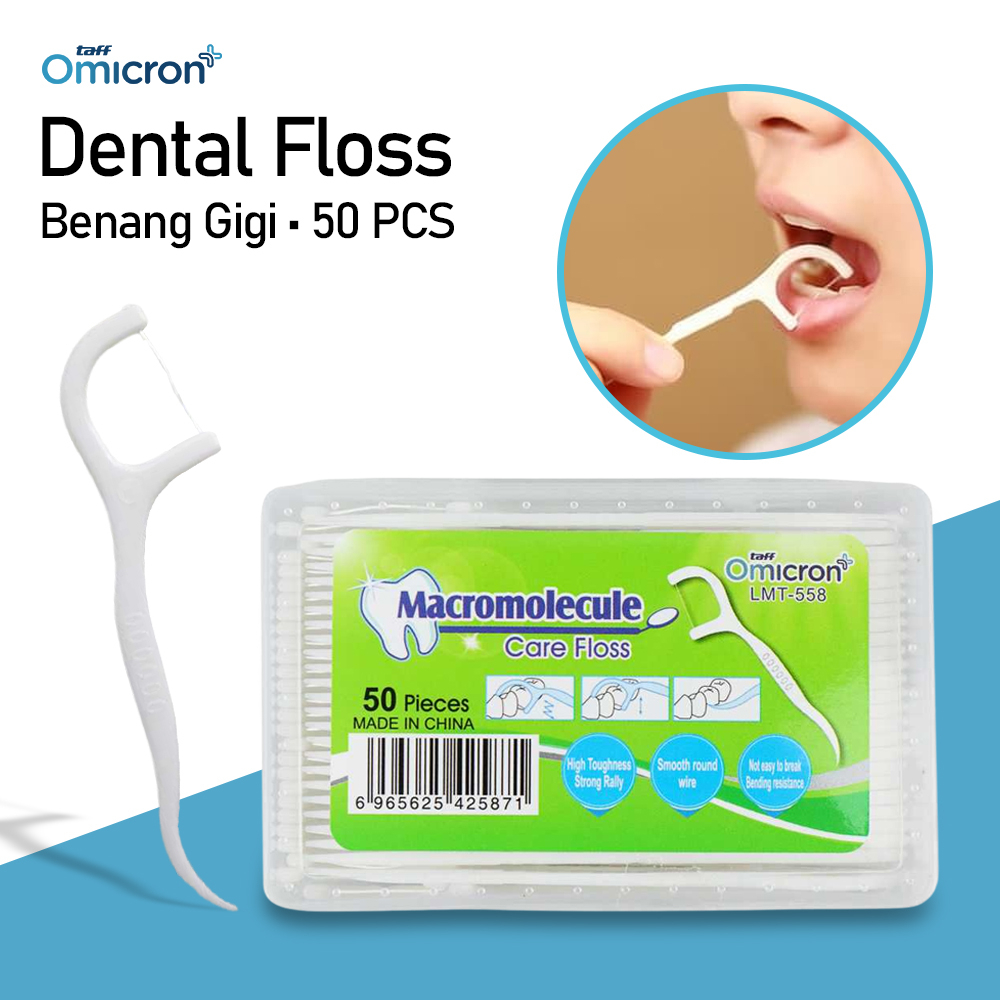 Jual Dental Floss Benang Gigi Toothpicks Macromolecule 50 PCS Shopee Indonesia