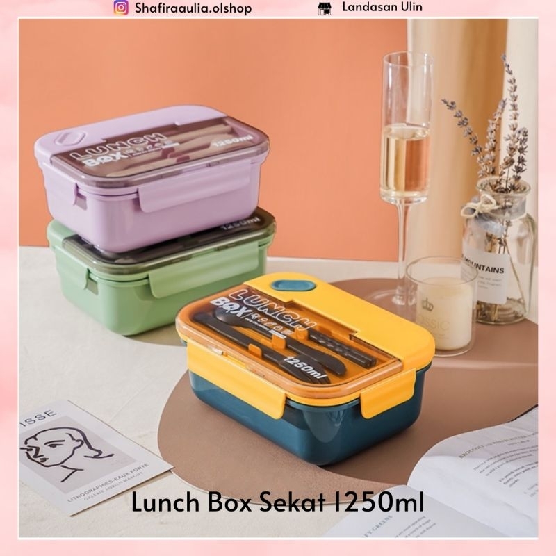 Jual Lunch Box Set Kotak Makan kotak makan Free Sendok Tempat Makan