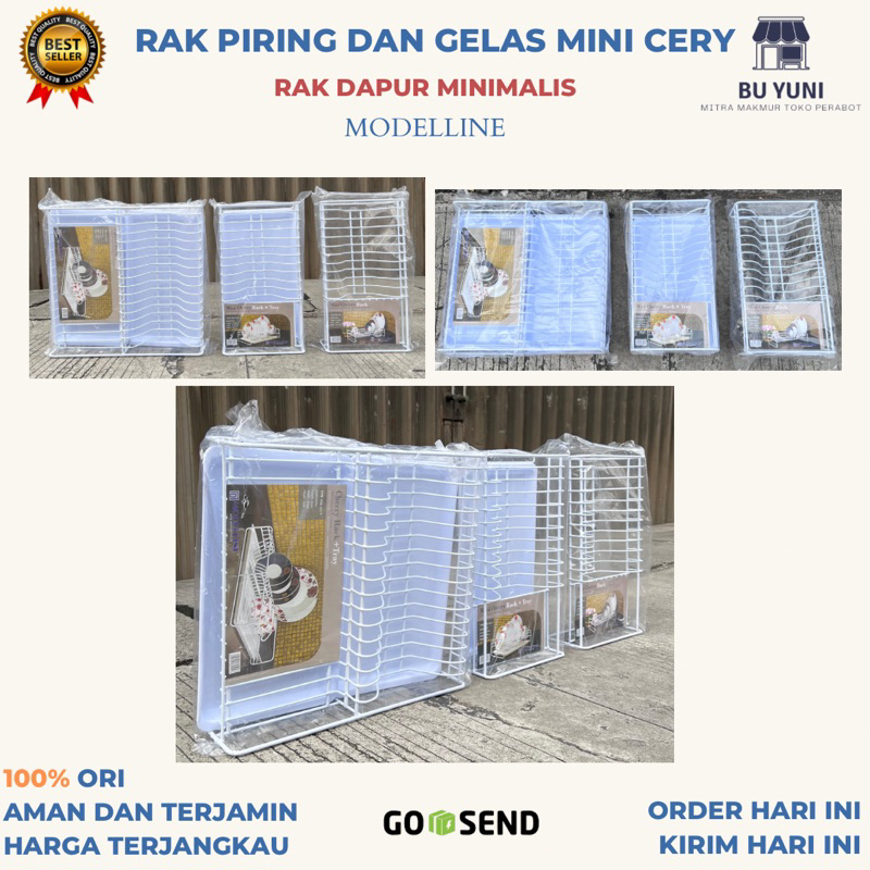 Jual NEW!! RAK PIRING GELAS MINI POLOS DAN NAMPAN / MINI RACK CHERRY ...
