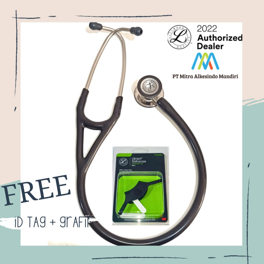 Jual 3m Littmann Stethoscope Cardiology Iv Black Mirror Finish 6177