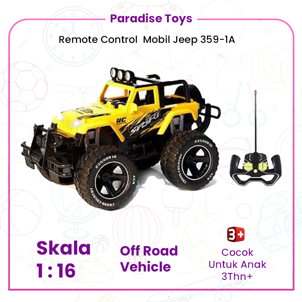 Jual Mobil Remote Jeep 3591A / Jeep Off Road Vehicle (B) 116 R/C