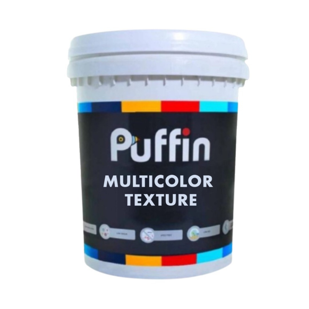 Jual Cat Tekstur Puffin Texture Multicolour cat tembok Texture Batu Alam 5 KG Shopee Indonesia