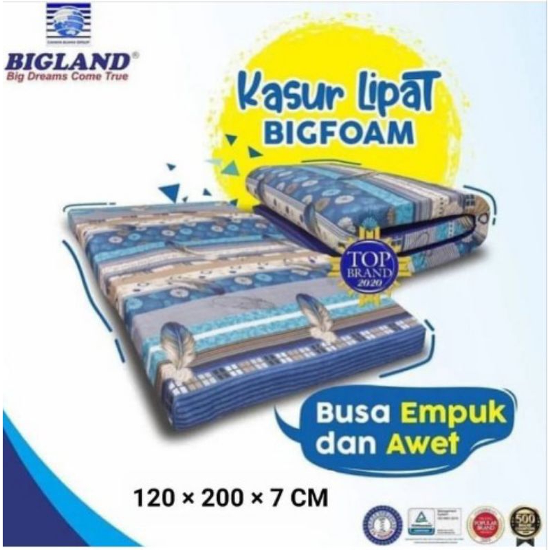 Jual [ 200*120*7cm ] KASUR BIGLAND ASLI BIGFOAM LIPAT | Kasur Lebaran ...