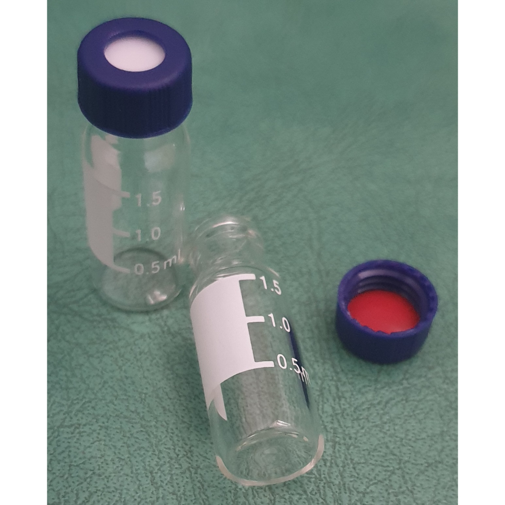 Jual Vial Kit Screw Clear Glass Ml X Mm Label Pcs Cap Septa Gc Hplc Botol Bening