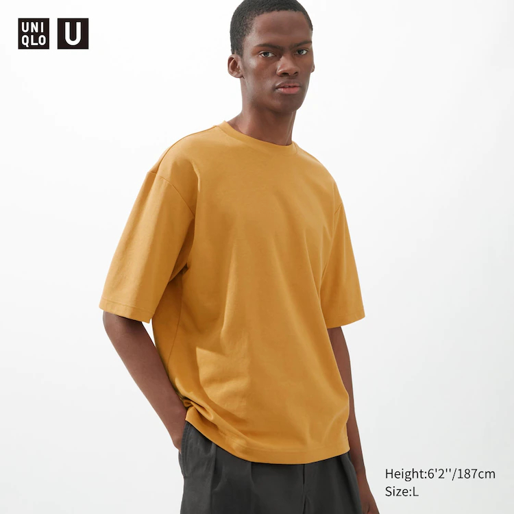 Jual Uniqlo U AIRism Cotton Crew Neck Oversize T-Shirt Shopee