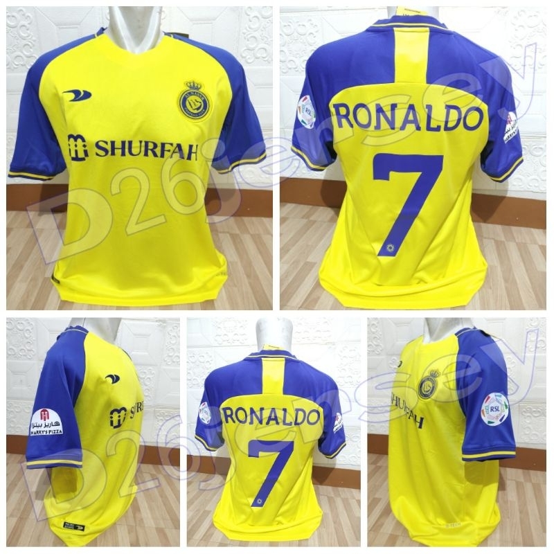 Jual Jersey Al Nassr Home 2022 2023 Nameset Ronaldo 7 Custom