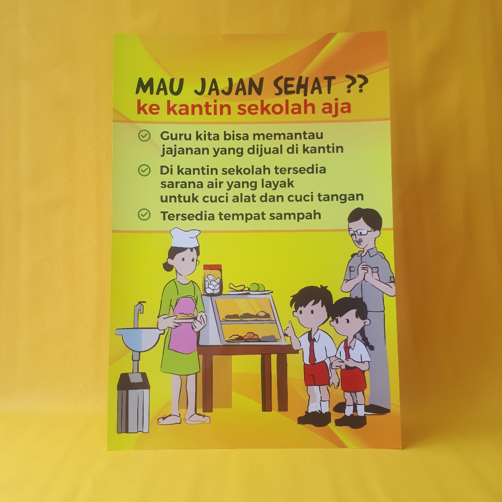 Jual Poster Makanan Sehat | Poster Jajanan Sehat Kantin Sekolah ...