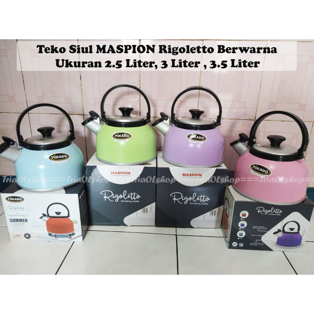 Jual Maspion Teko Siul Liter Liter Liter Liter Teko Siul Mikado Rigoletto