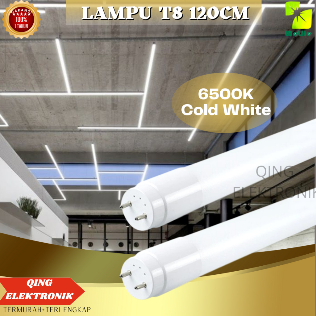 Jual Lampu TL LED Tubelight Bohlam T8 LED Glass Tube Light 40W Termurah