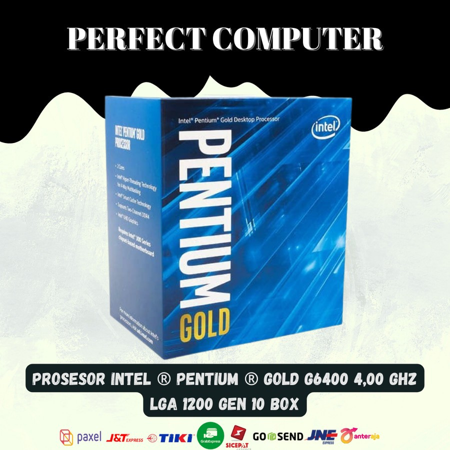 Jual Prosesor Intel Pentium Gold G6400 4,00 GHz LGA 1200 GEN 10 BOX ...