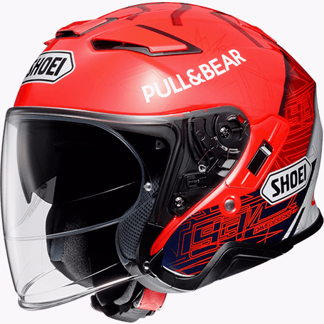 Helm half face store shoei