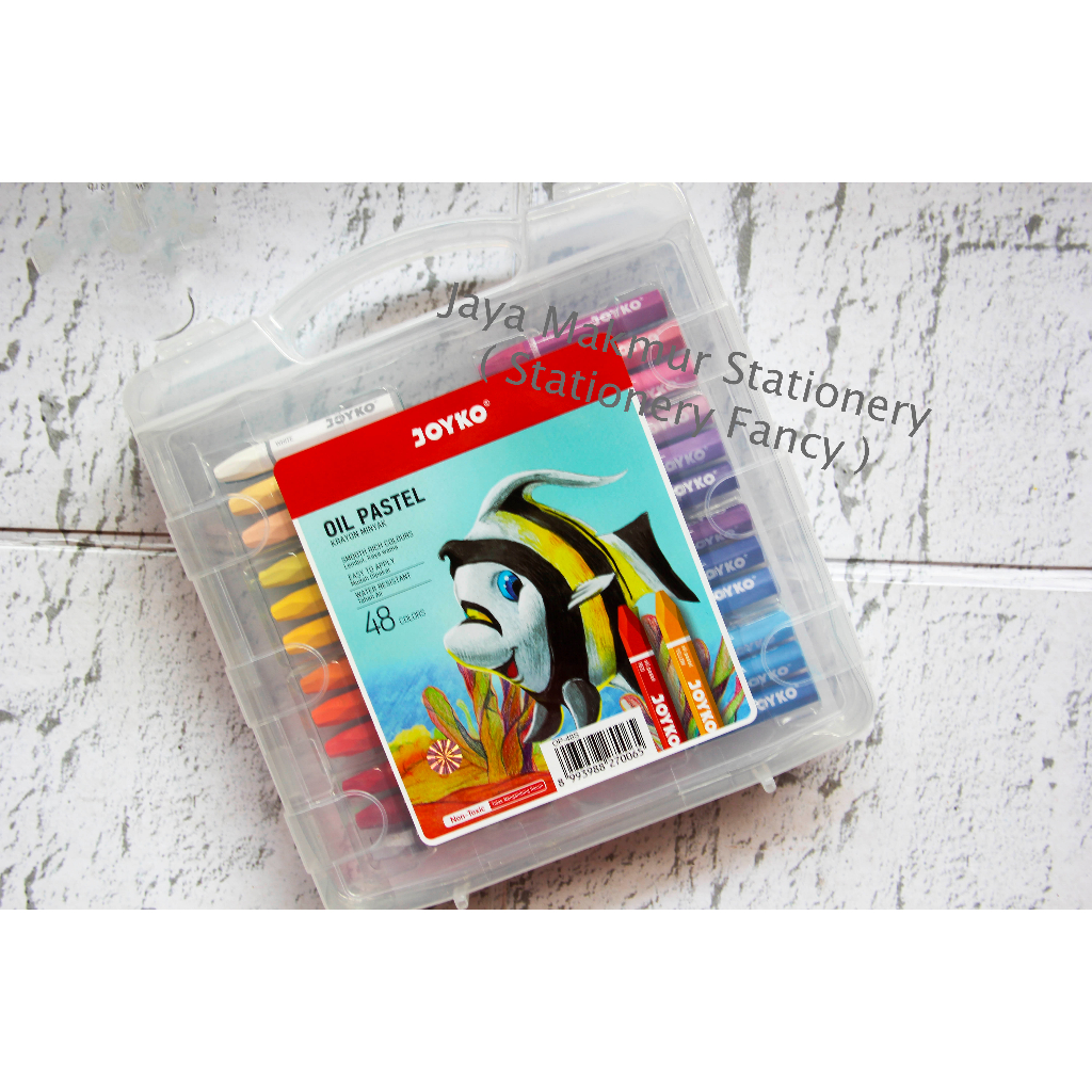 Jual Crayon Joyko Oil Pastel 48 Warna OP48S ( 1 set ) Shopee Indonesia