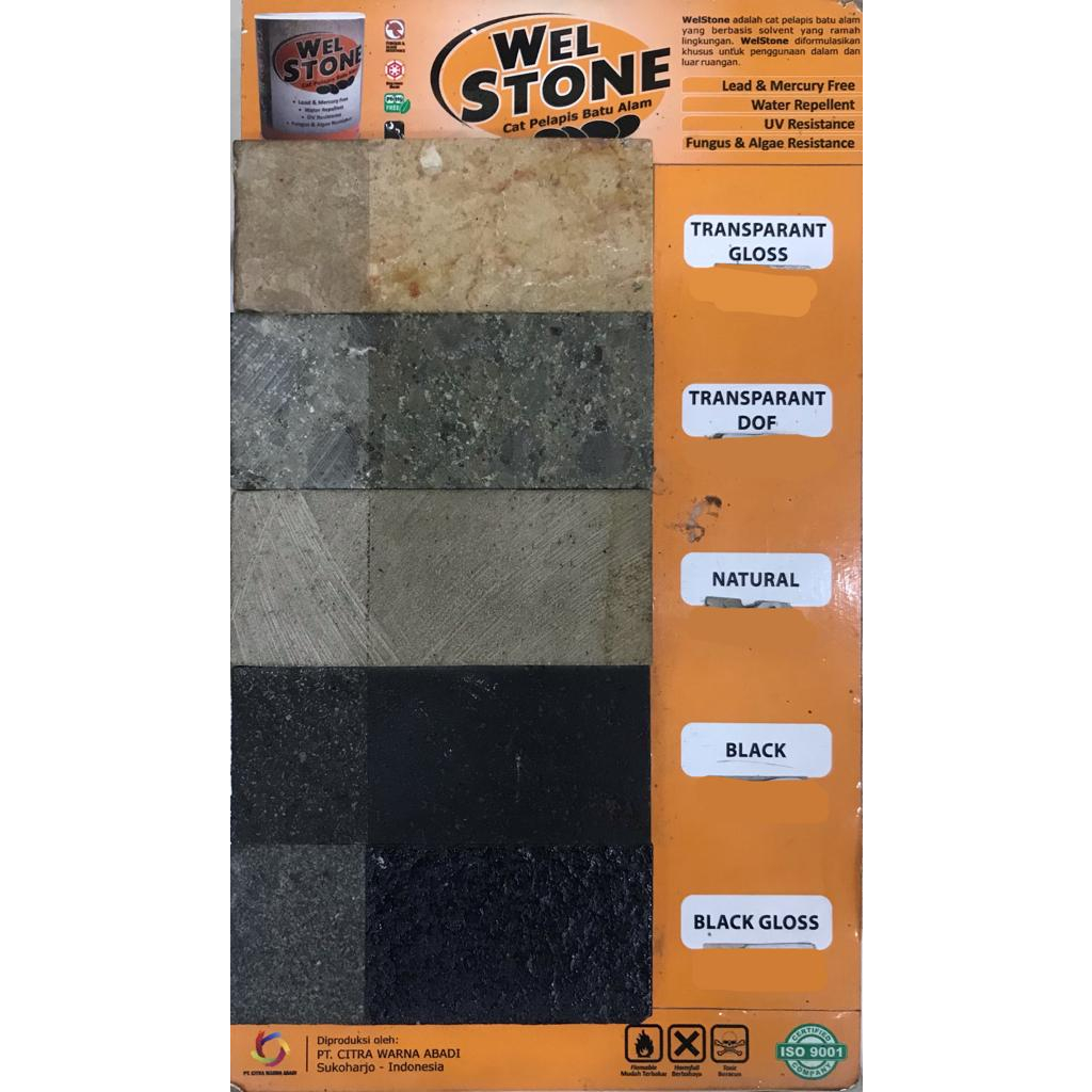 Jual Cat Batu Alam Welstone Natural 0.9 Liter | Shopee Indonesia