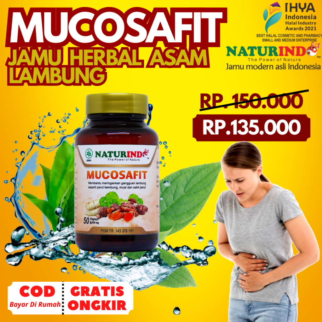 Jual Jamu Herbal Asam lambung Maag Mucosafit Naturindo Shopee Indonesia