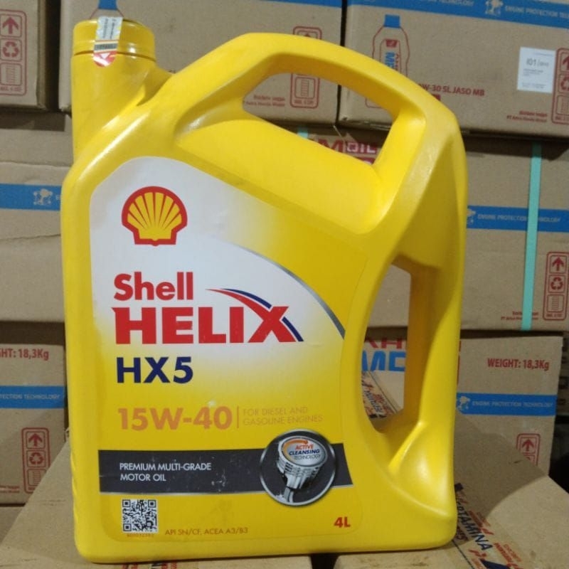 Jual Oli Mesin Mobil Shell Helix Hx W Liter Isi Botol Shopee Indonesia