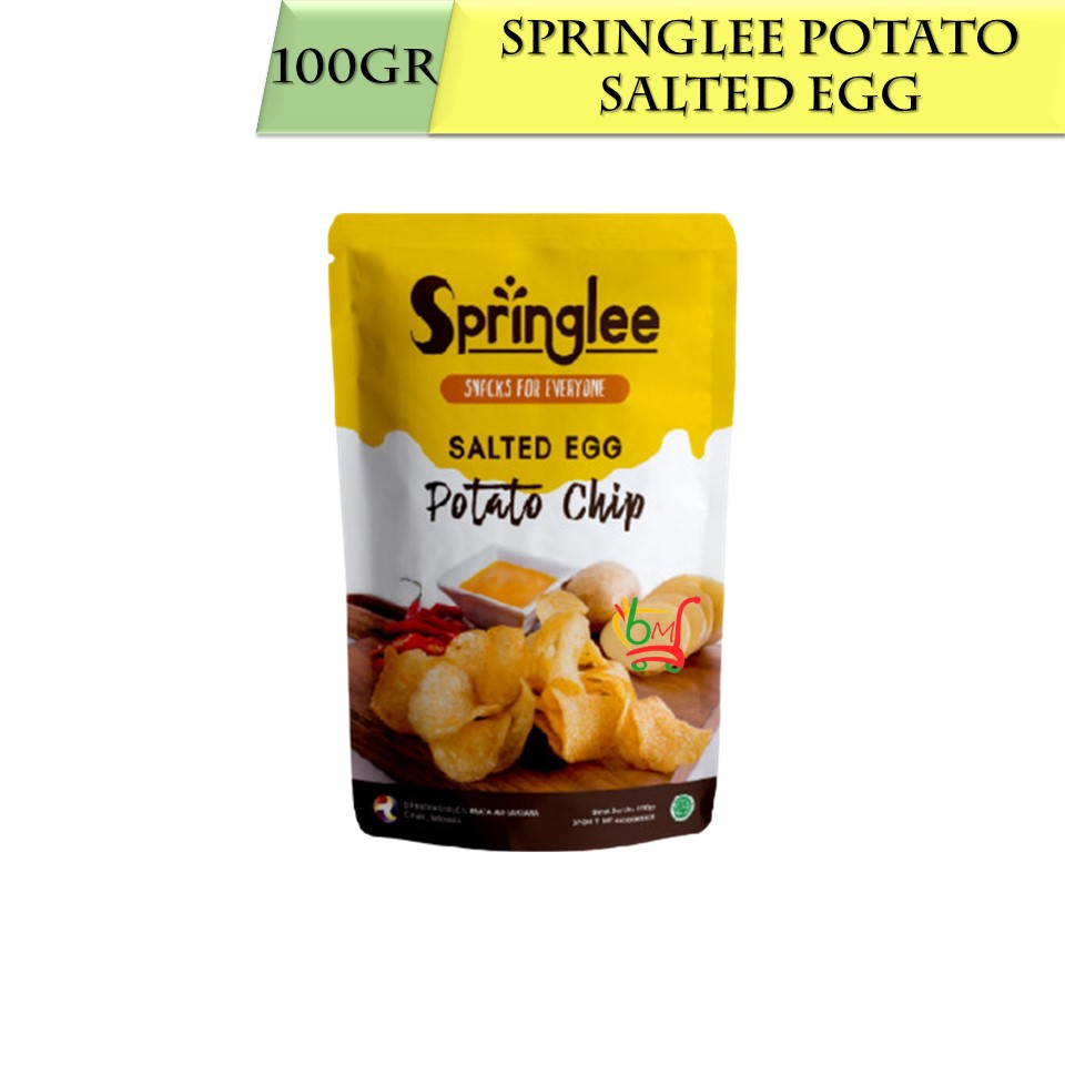 Jual Springlee Potato Chips Salted Egg Keripik Kentang Telur Asin ...