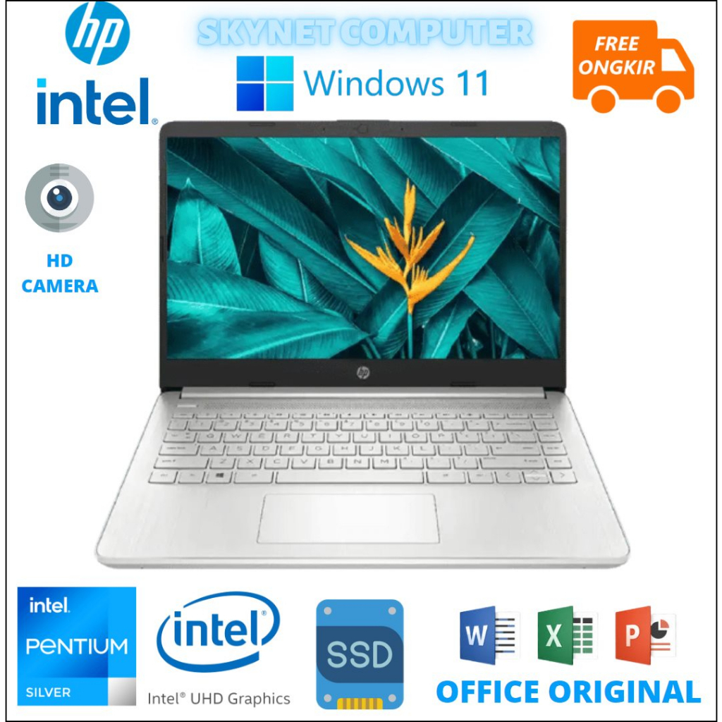 Jual Hp 14s Dq3051tu Intel Pentium N6000 Ram16gb Ssd256gb Windows 11 Dan Office 2021 Original 5917