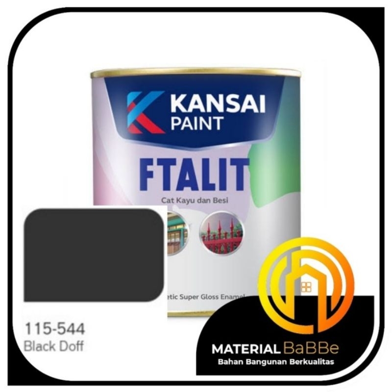 Jual Ftalit 544 Black Doff 1 kg | Kansai Paint Cat Kayu dan Besi