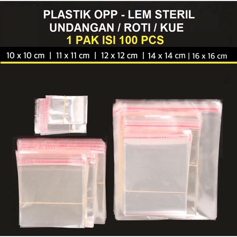 Jual Plastik Opp Lem Tebal 8x8 9x9 10x10 Plastik Opp Seal Kemasan 11x11 12x12 13x13 14x14 5542