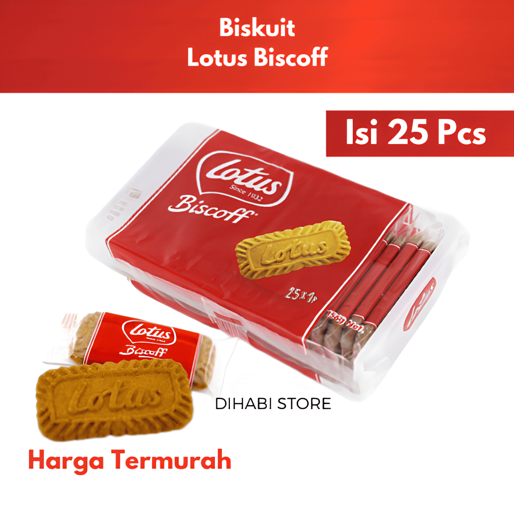 Jual Lotus Biscoff Biscuit Original Caramelised 156g ( Isi 25 Keping ...