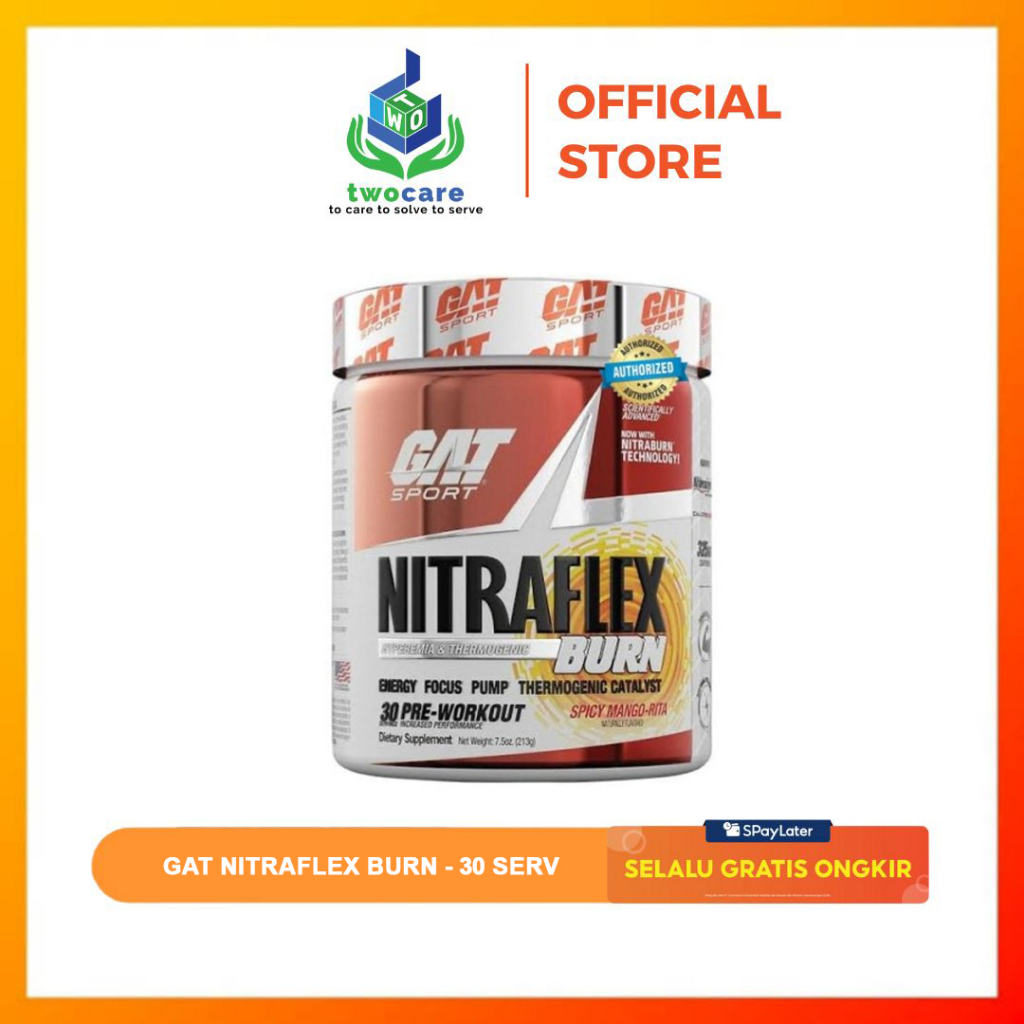 Jual GAT NITRAFLEX BURN 30 SERVING PRE WORKOUT + FAT BURNER Shopee