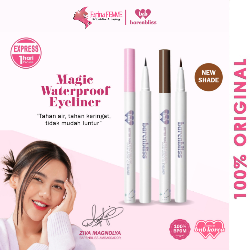 Jual FEMME [Ready 2 Shade] Barenbliss Better Than Magic Eyeliner Waterproof Korea Make Up BNB
