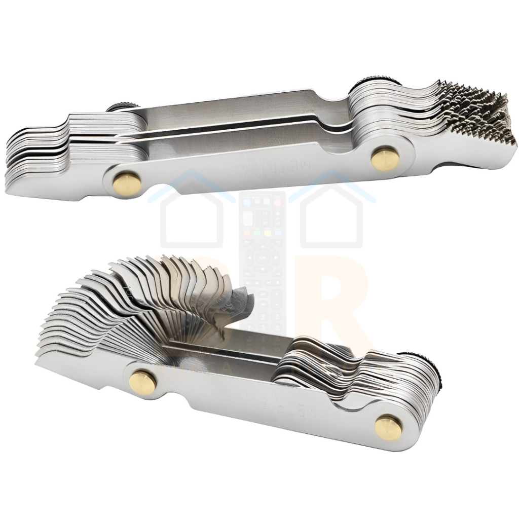 Jual Pengukur Ulir Bulir Baut Mal Thread Screw Drat Pitch Gauge 55 Dan ...