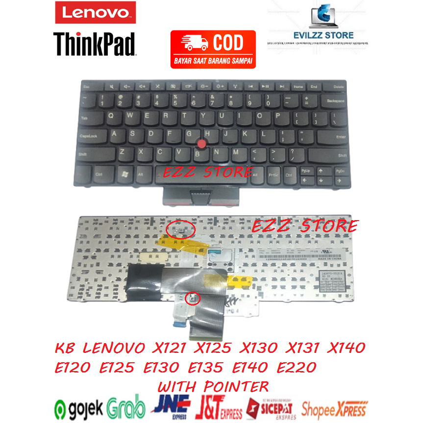 Jual Keyboard Lenovo Thinkpad X121 X121e X125 X130 X130e X131 X131e X140 X140e E120 E125 E130 4265