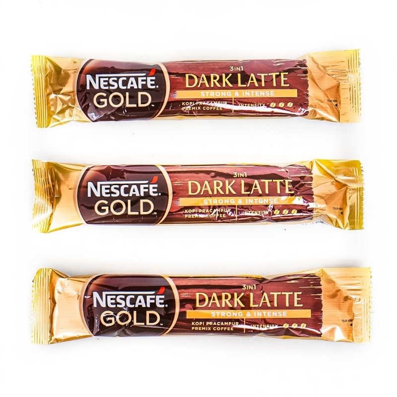 Jual Nescafe Gold Malaysia 3in1 Dark Latte Strong & Intense Kemasan