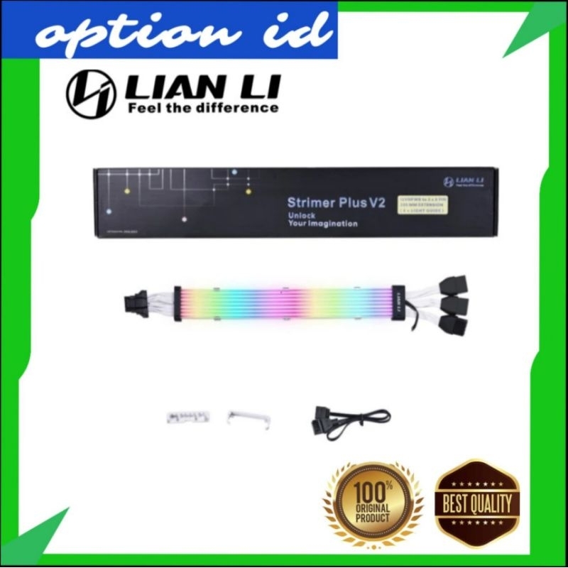 Jual LIAN LI Strimer Plus V2 | ARGB Extension 3x8Pin To 12+4Pin - 8 ...