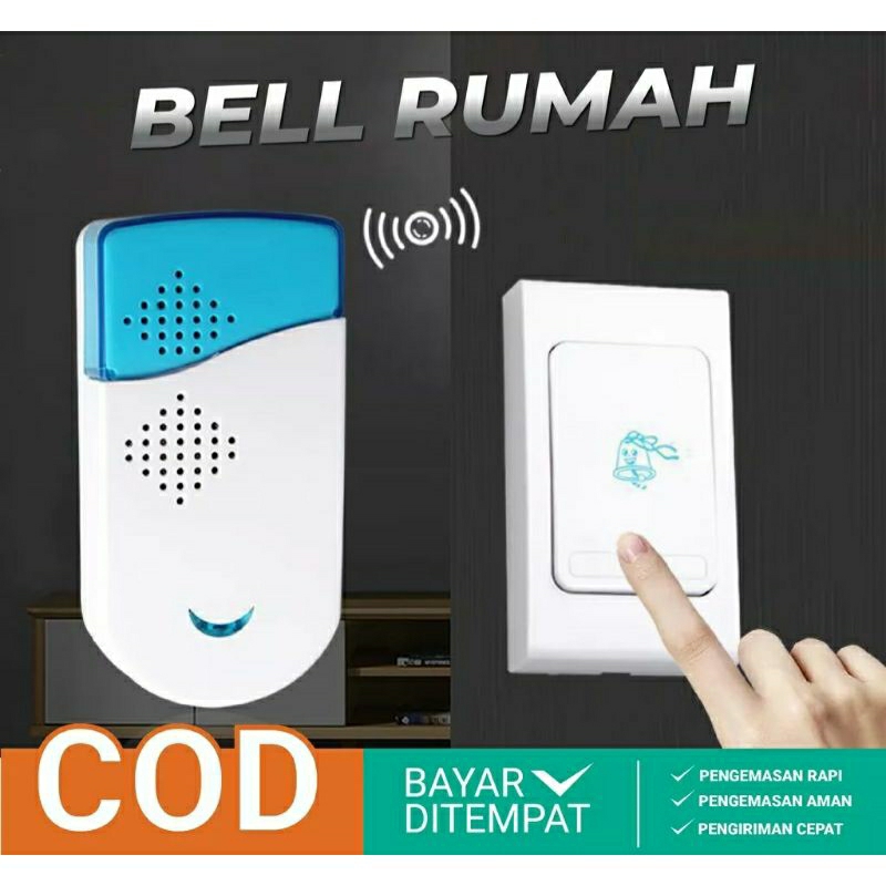 Jual Bel Pintu Rumah V Zorr Tanpa Kabel Wireless Door Bell Remote