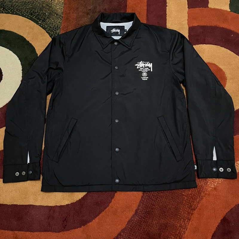 STUSSY 00's】lined nylon coach jacket STUSSY 【STUSSY 00's