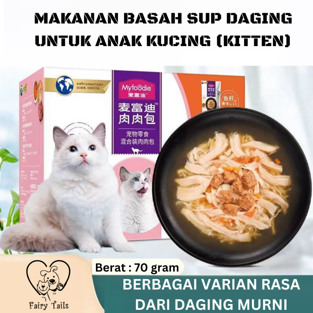 Jual Makanan Basah Untuk Anak Kucing Dengan Daging Asli Premium Sup ...